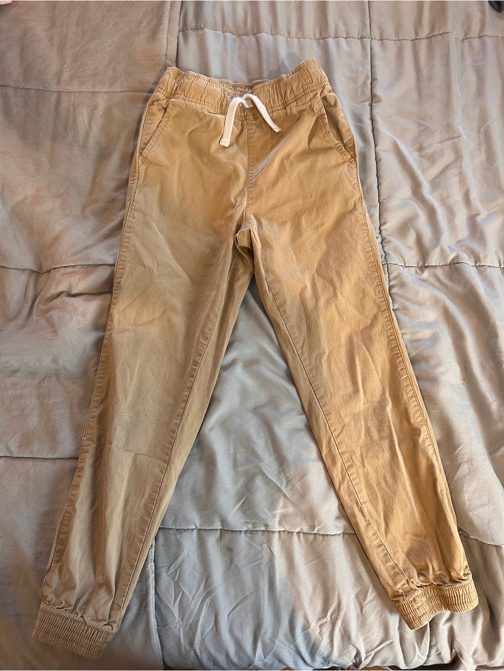 Children’s Place boys Khaki Drawstring Jogger Pants